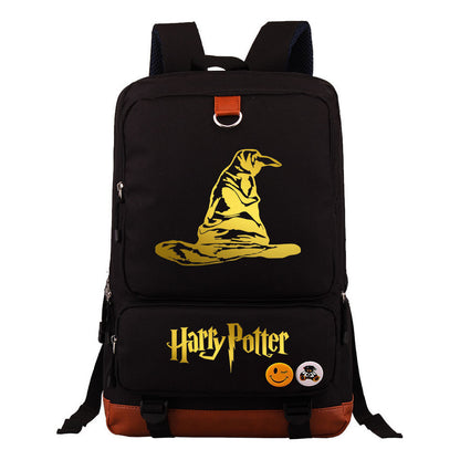 Golden Magic School Youth Student School Bag Large Capacity Travel Bag Men's And Women's Backpack