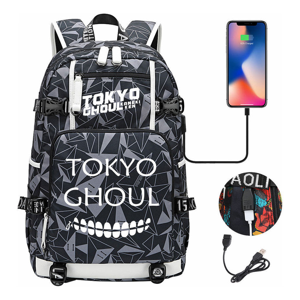Usb Large Capacity Youth Student Backpack For Leisure Travel Backpack