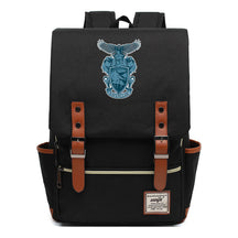 School Of Witchcraft And Wizardry Printed Student Backpack For Men And Women, Casual Belt Buckle, Classic Backpack
