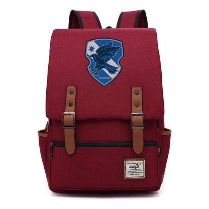 School Of Magic Printed Youth Schoolbag Leisure Belt Buckle Classic Backpack