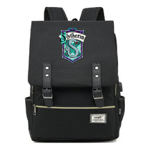 School Of Witchcraft And Wizardry Student Backpack Usb Men's And Women's Leisure Belt Buckle Backpack