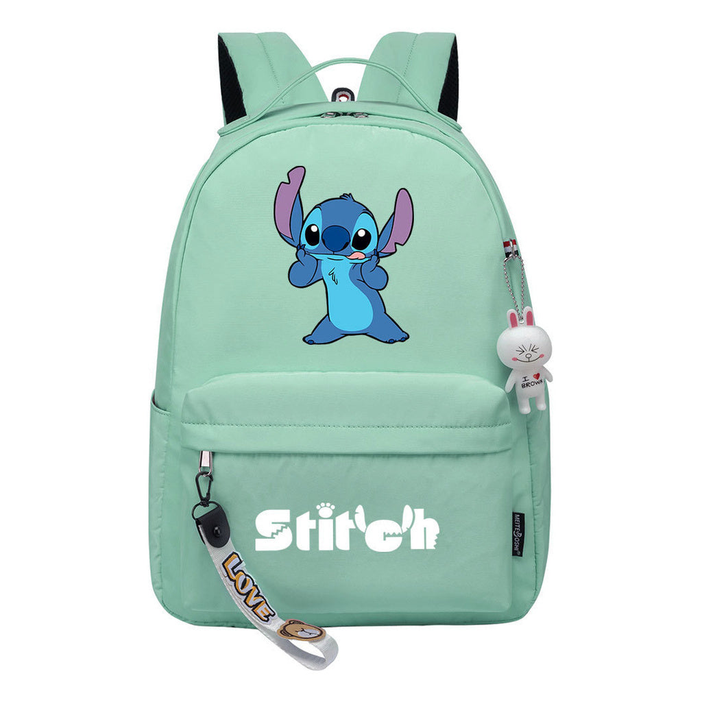 Interstellar Baby Stitch Printed Student Backpack, Casual Travel Bag, Girl Backpack