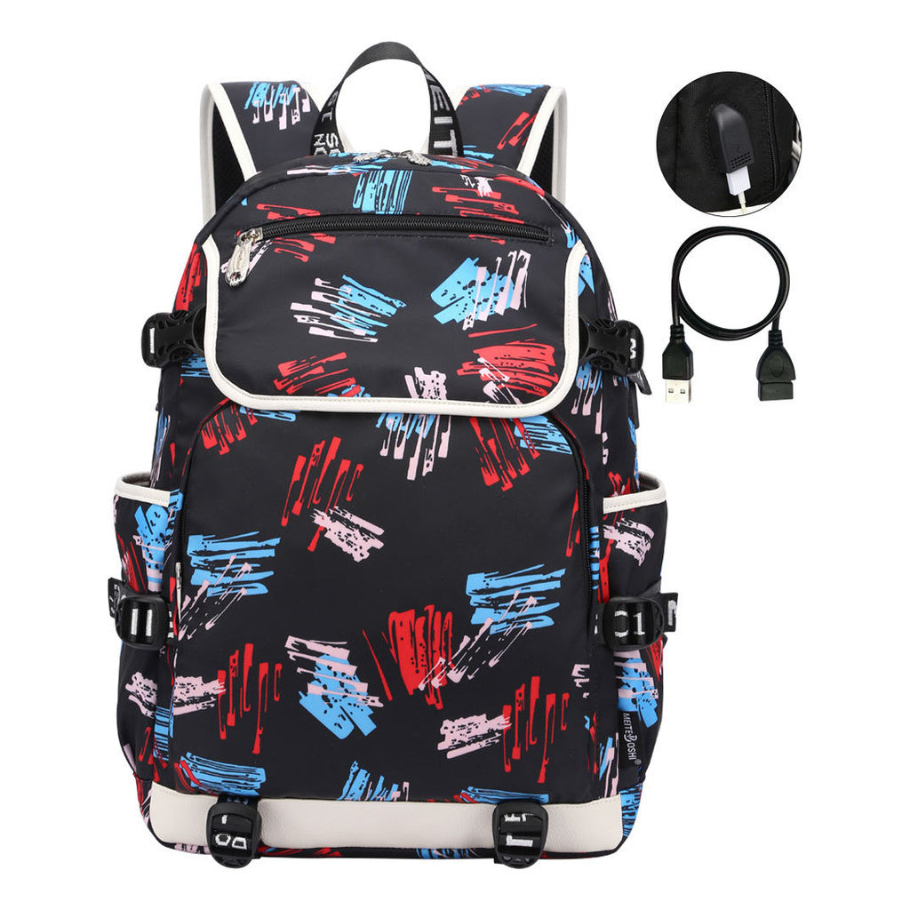 Fashionable And Popular Usb Youth Student Backpack For Men And Women's Leisure Backpack