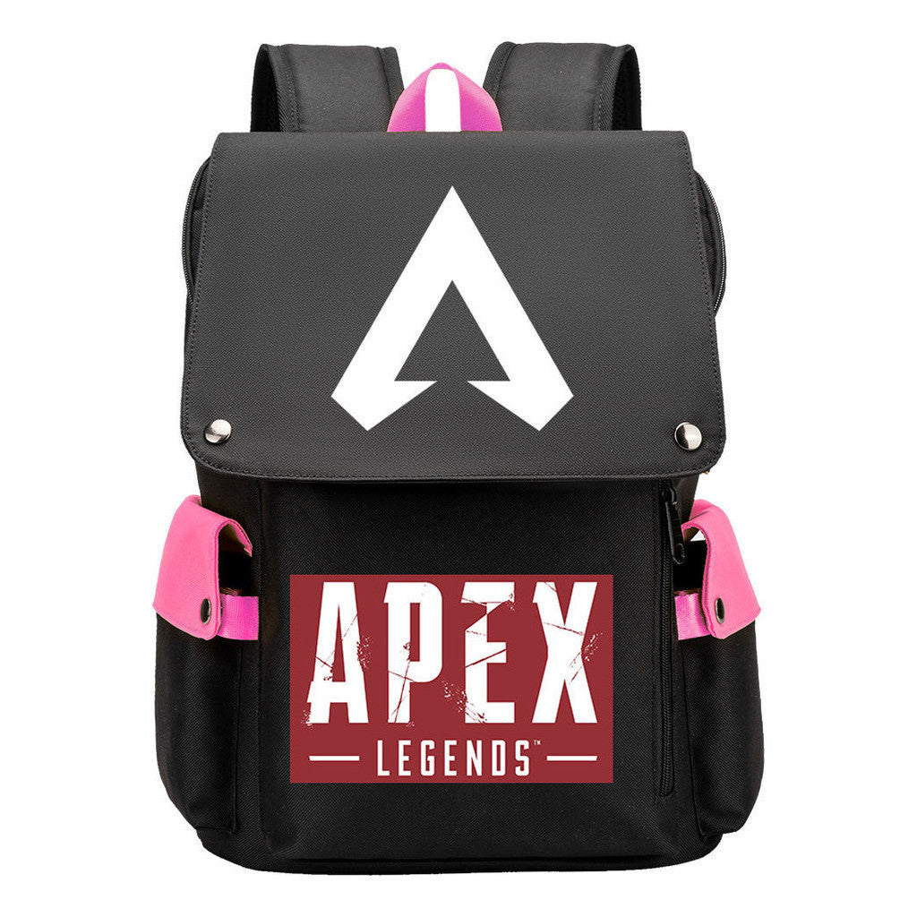 Apex Hero Print Usb Charging Head Youth School Bag Casual Backpack