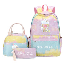 Corner Biology Student School Bag Lunch Bag Three Piece Set Backpack Set