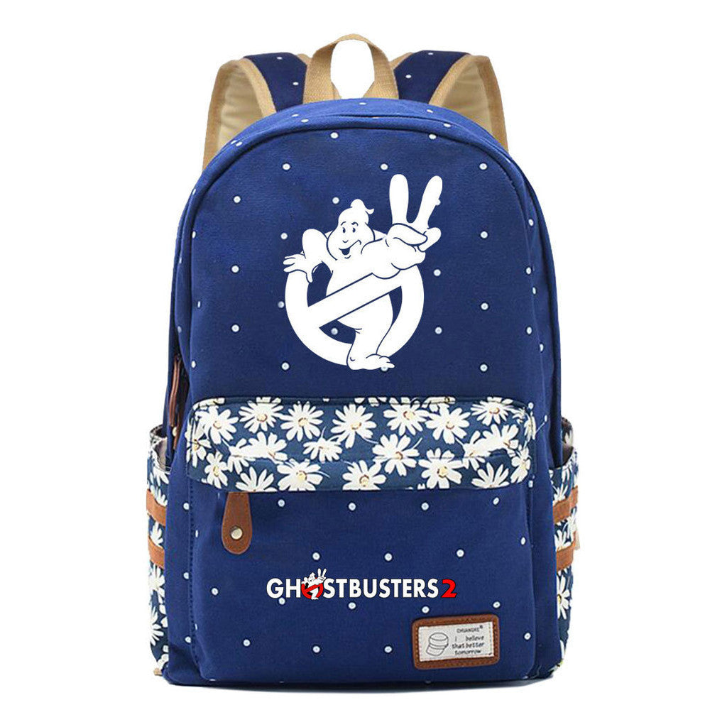 Devil Print Teenage Girl Backpack, Fashionable And Casual Backpack