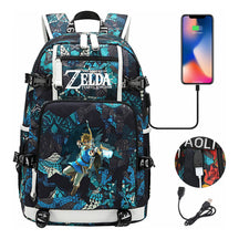 Legend Of Zelda Printed Youth Student Backpack For Men And Women With Large Capacity Leisure Travel Backpack
