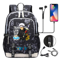 Pirate King Print Youth Student Backpack Usb Casual Backpack