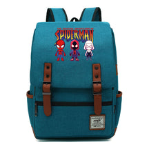 Superhero Print Youth Student Backpack For Men And Women, Casual Belt Buckle, Classic Backpack