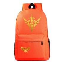 Golden Printed Youth Student Backpack Men And Women's Leisure Backpack