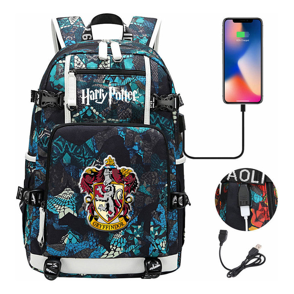 Magic School Usb Youth Student Backpack For Men And Women Leisure Travel Backpack