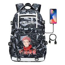 Printed Usb Youth Student School Bag Men's And Women's Backpack Leisure Travel Bag