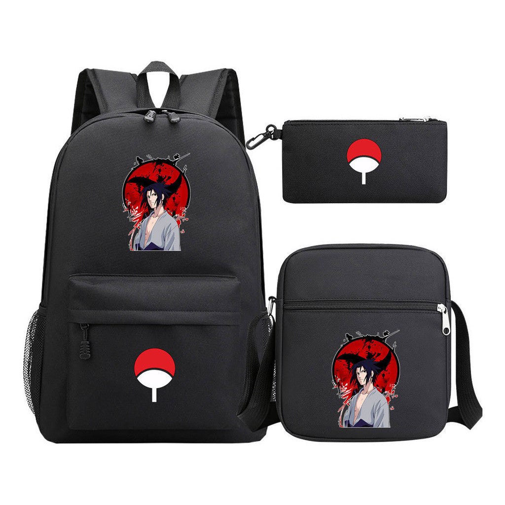 Naruto Starry Sky Youth School Bag Three Piece Set For Boys And Girls Backpack Set