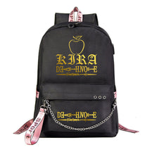 Golden Death Note Death God Usb Youth Student School Bag Leisure Travel Backpack
