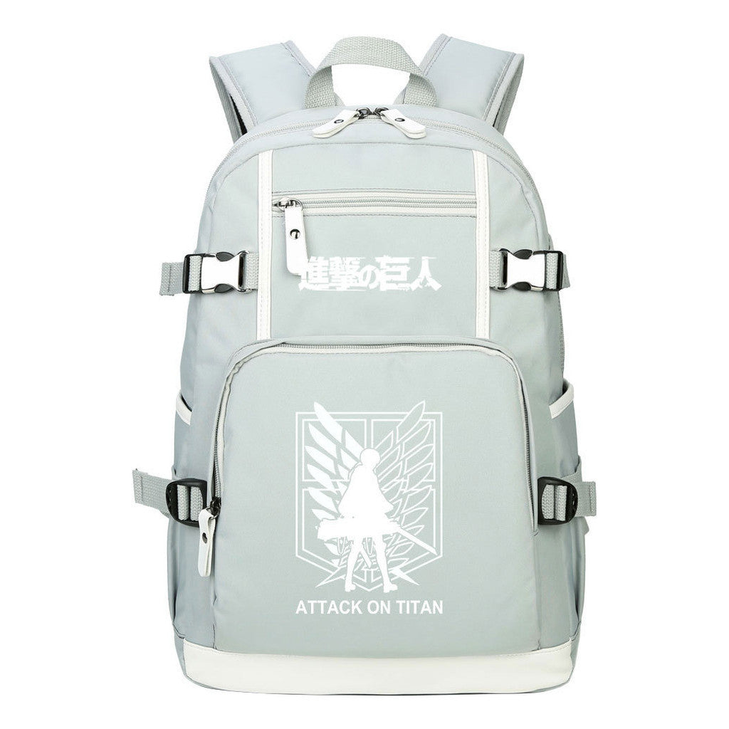 Giant Winged Soldier Captain Of Anime Attack Student Backpack, Leisure Travel Backpack