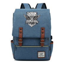 School Of Witchcraft And Wizardry Youth Student Backpack Usb Men's And Women's Leisure Belt Buckle Backpack