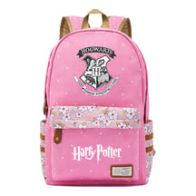 School Of Witchcraft And Wizardry Youth Student Backpack, Floral Canvas, Female Backpack