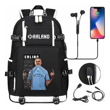 Basketball Star Harland Printed Youth Student Backpack With Large Capacity Leisure Travel Backpack