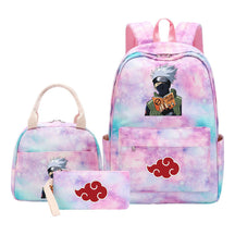 Naruto Teenage Girls School Bag Lunch Bag Three Piece Backpack Set