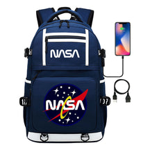 Fashionable Space Printed Usb Student Backpack Backpack Leisure Travel Backpack