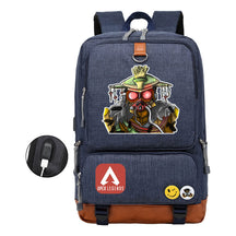 Apex Hero Print Usb Youth School Bag Leisure Travel Backpack