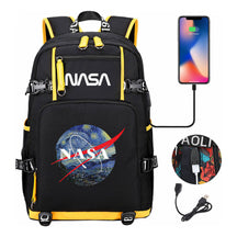 Nasa Fashion Printed Student Backpack With Large Capacity Leisure Travel Backpack