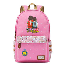 Football Star Cristiano Ronaldo Printed Student Backpack, Floral Casual Backpack