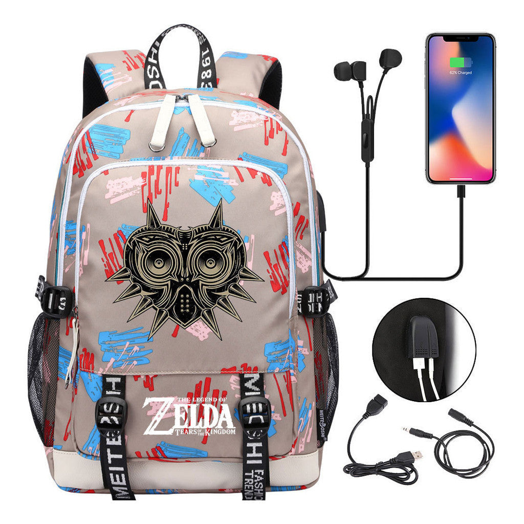 Usb Youth Student Backpack For Men And Women's Leisure Sports Backpack