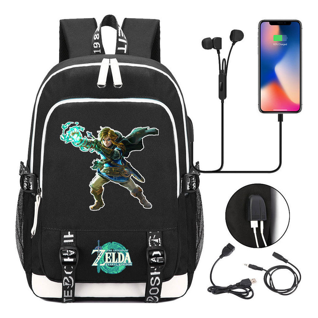 Usb Teen School Bag Men's And Women's Sports Backpacks