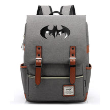 Superhero Batman Print Student Backpack Casual Belt Buckle Classic Backpack