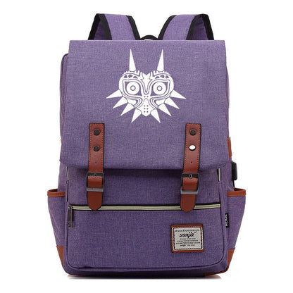 Game The Tear Seal Of The Kingdom Of Zelda Student Backpack Usb Men's And Women's Leisure Backpack