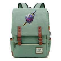 Printed Youth Student Backpack Usb Men's And Women's Casual Backpack