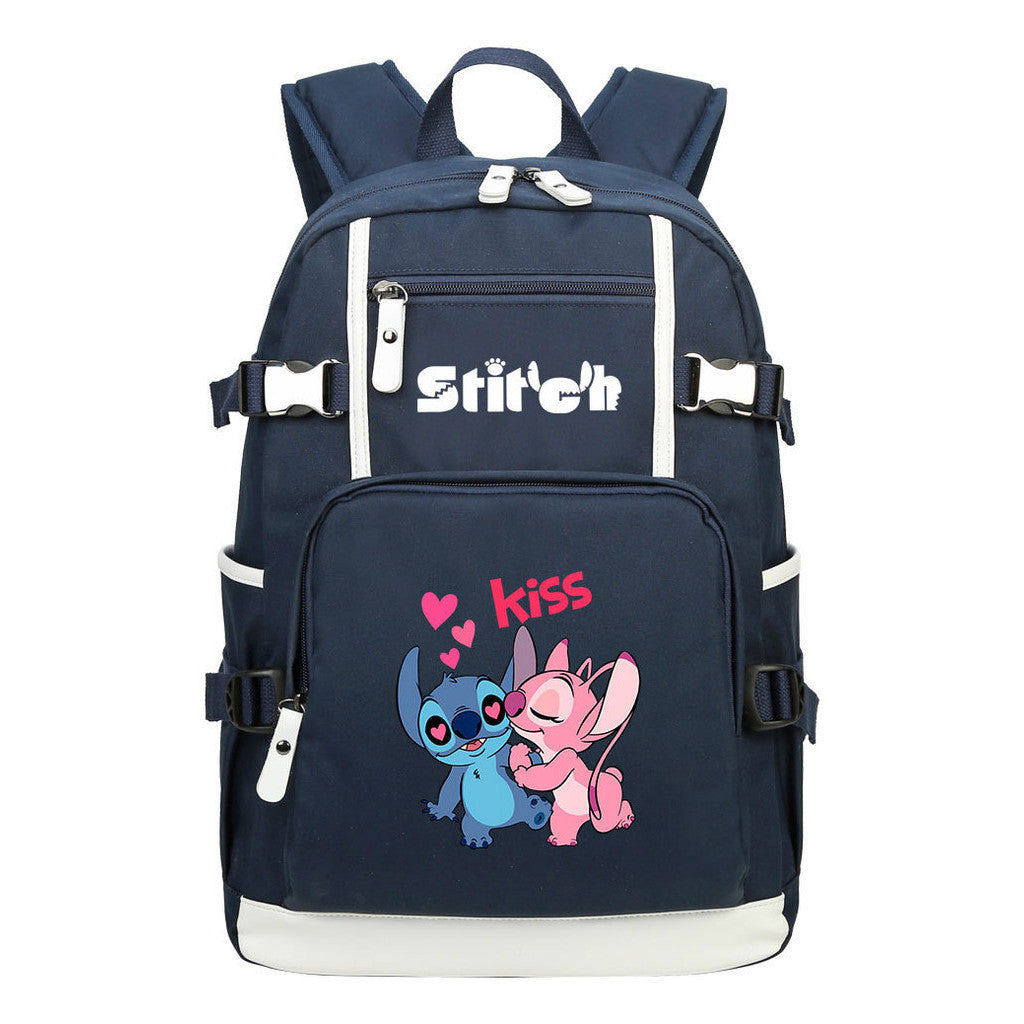 Printed Teenage Student Backpack, Leisure Travel Backpack