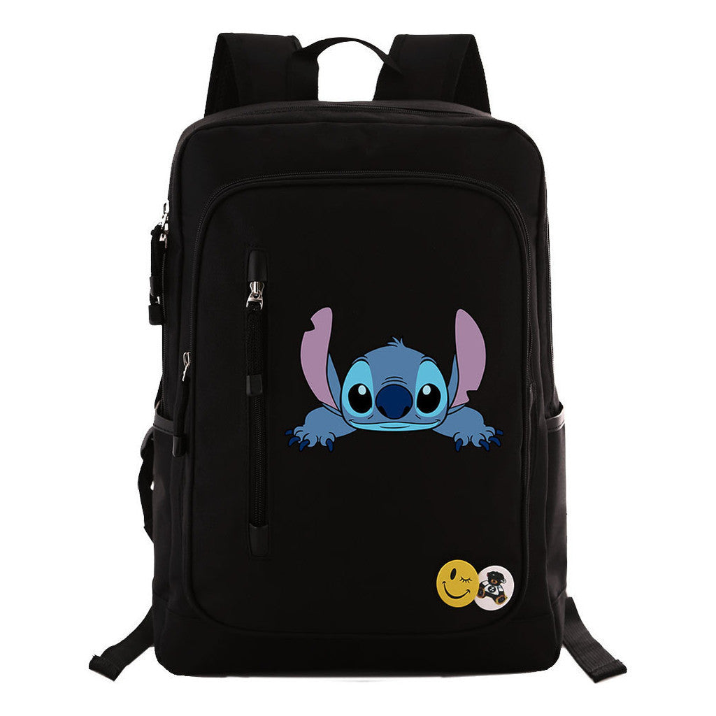 Sports Football Star Printed Youth Student Backpack For Leisure Travel Backpack