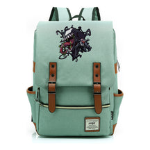 Printed Student Backpack With Casual Belt Buckle, Classic Backpack