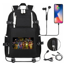 Toy Bear Game Usb Large Capacity Youth Student School Bag Leisure Travel Backpack