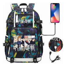 Printed Usb Youth Student Backpack For Men And Women's Leisure Large Capacity Travel Backpack