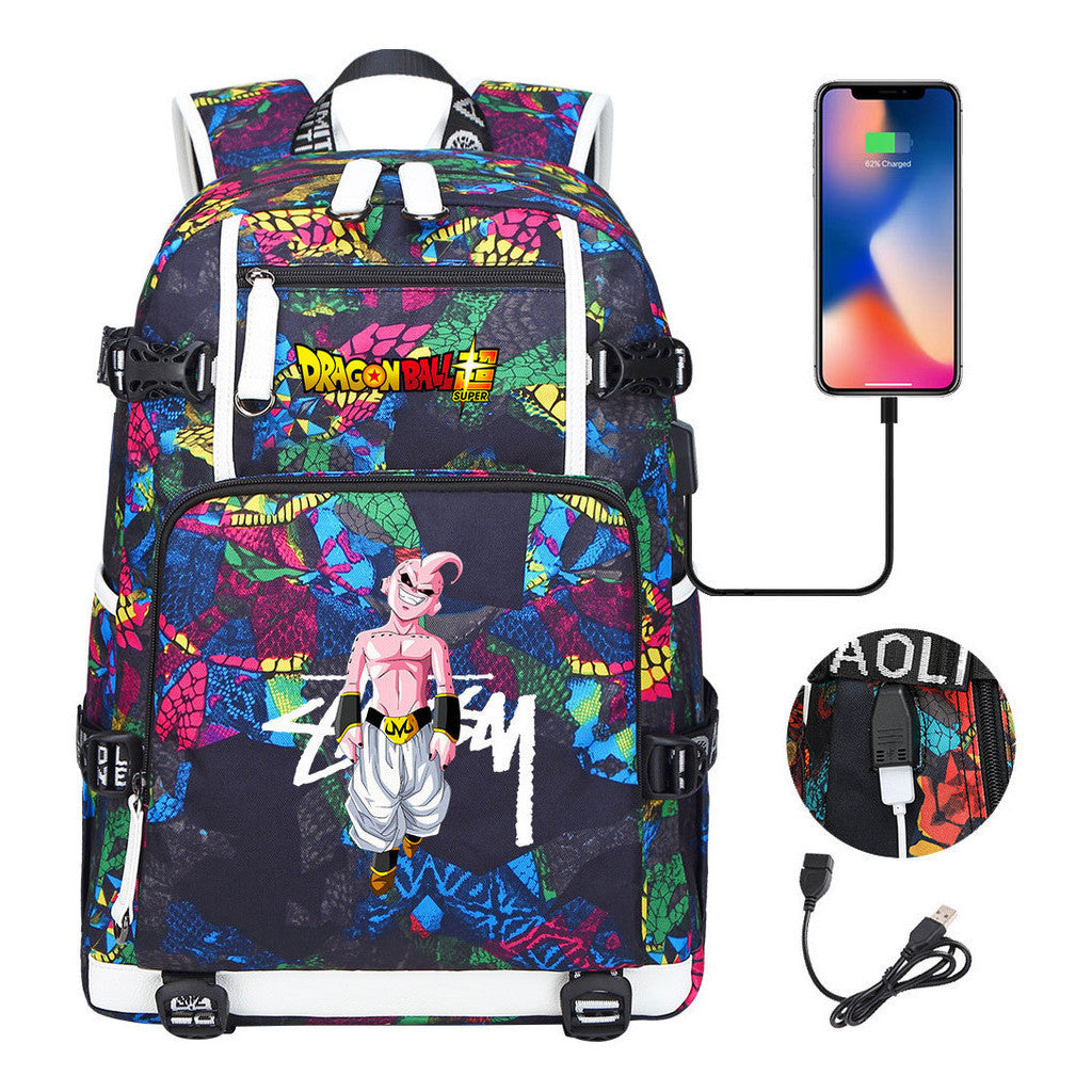 Fashionable Sun Wukong Usb Large Capacity Youth Student Backpack Leisure Travel Backpack