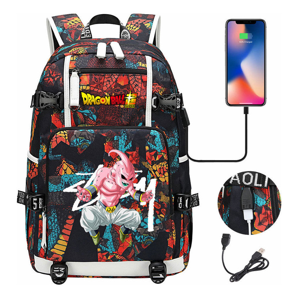 Fashionable Sun Wukong Usb Large Capacity Youth Student Backpack Leisure Travel Backpack