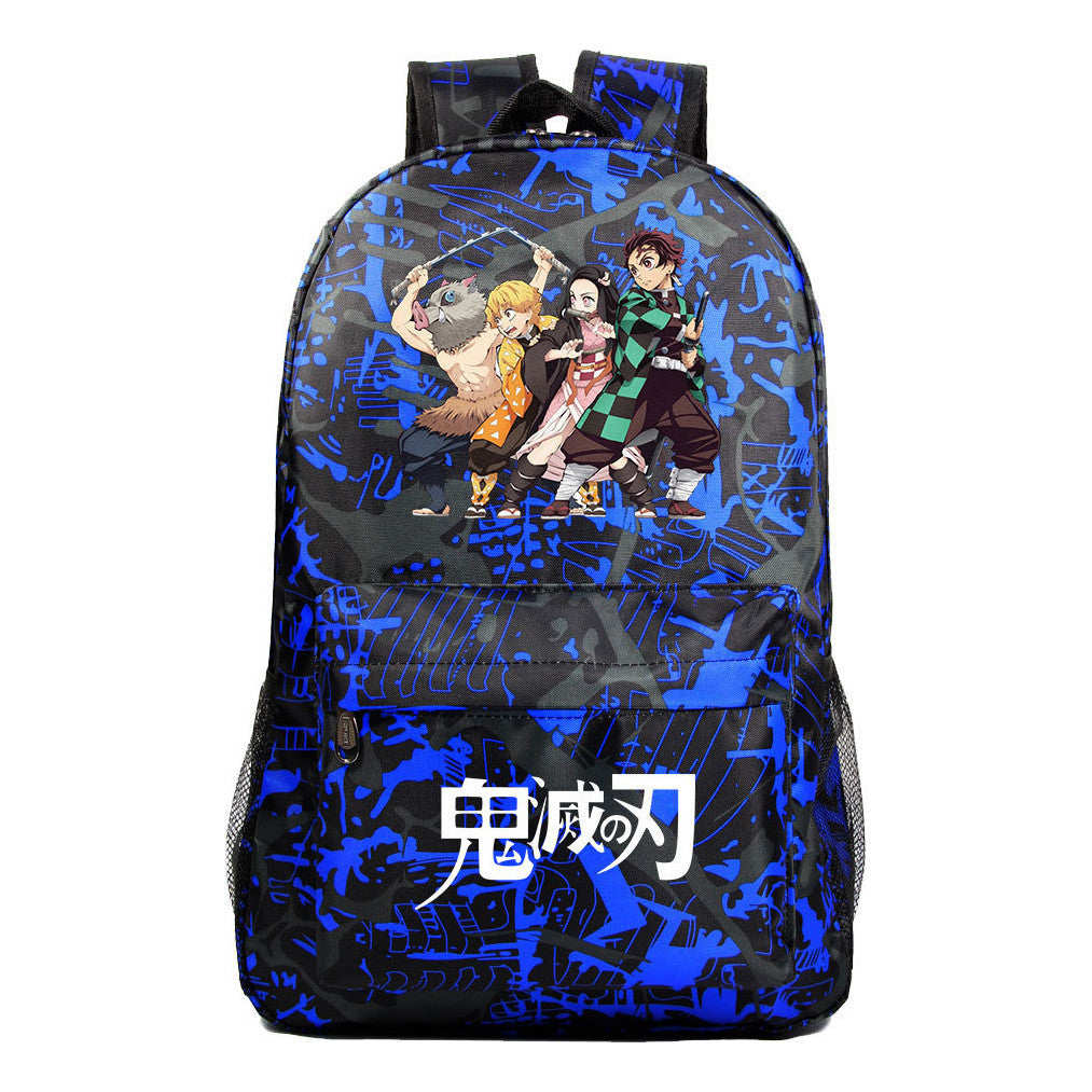 Cartoon Fashion Printed Youth Student Backpack For Men And Women's Leisure Backpack