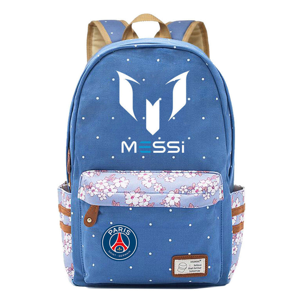 Sports Football Star Printed Youth Student Backpack For Men And Women's Leisure Backpack