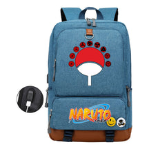 Naruto Print Usb Youth Student Backpack For Men And Women Leisure Travel Backpack
