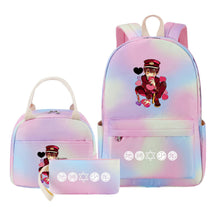 Teenage Student Girl Backpack Lunch Bag Three Piece Set Backpack
