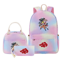 Naruto Girls School Bag Lunch Bag Three Piece Set Backpack Set