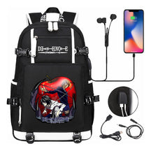 Death Note Usb Large Capacity Youth Student Backpack Men's And Women's Leisure Travel Backpack