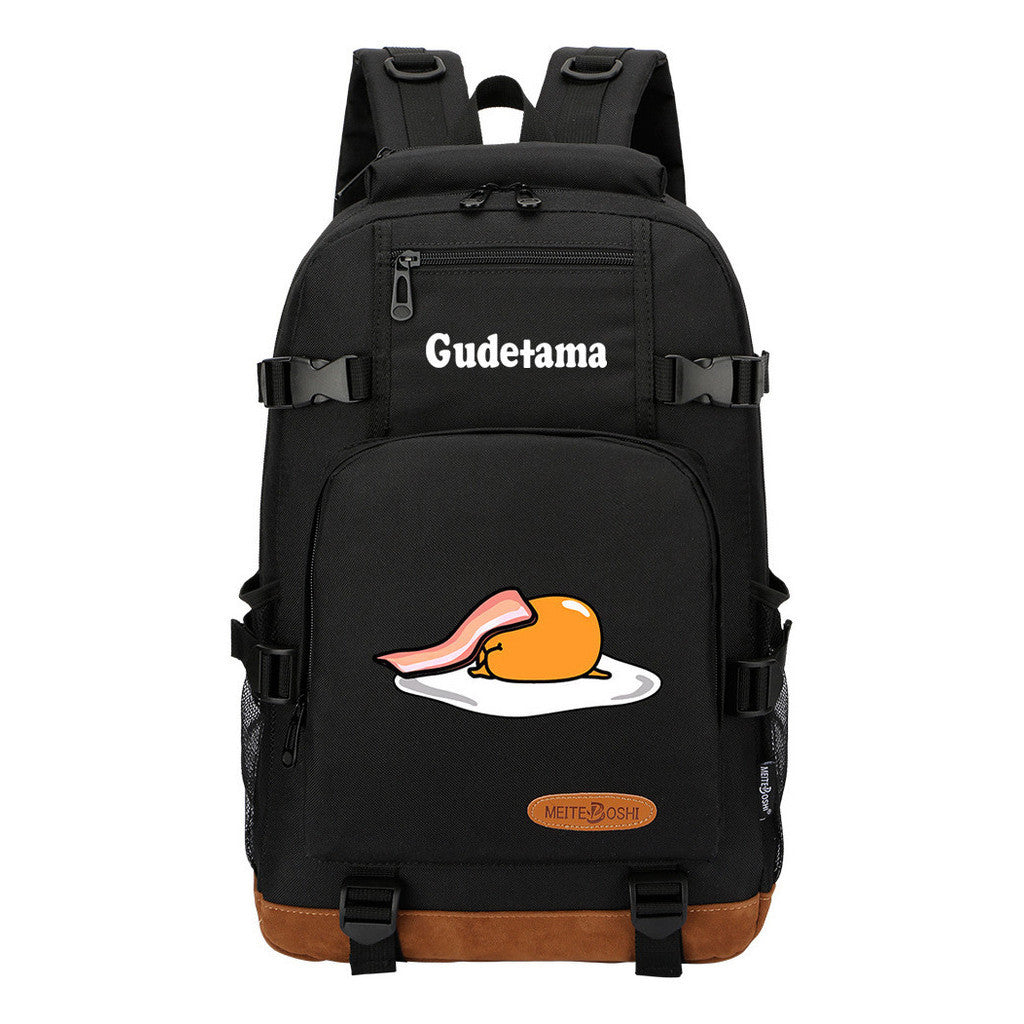 Lazy Teenage Student Backpack, Boys And Girls Backpack