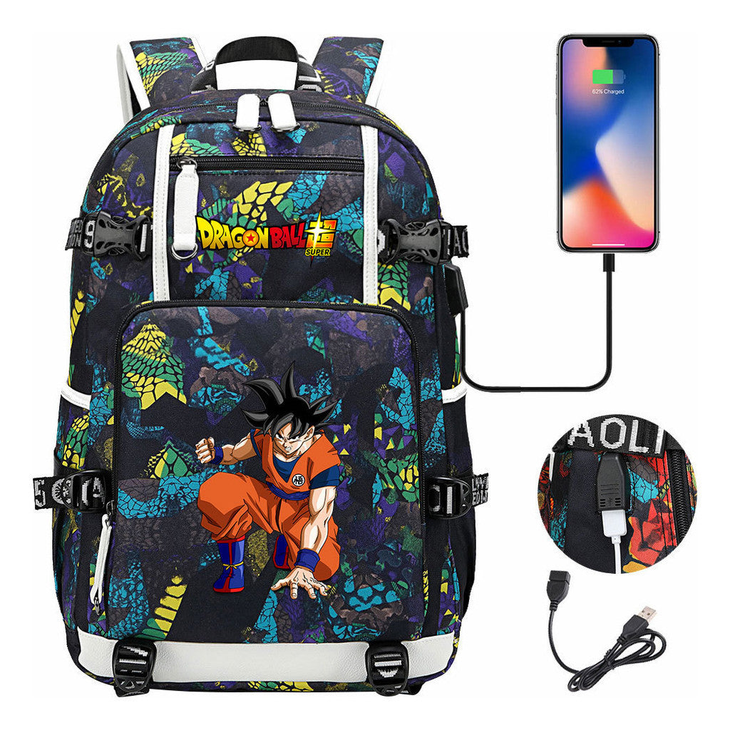 Sun Wukong Usb Large Capacity Youth Student Backpack For Leisure Travel Backpack