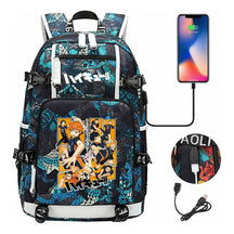 Volleyball Youth Usb Large Capacity Youth Student School Bag Men's And Women's Leisure Travel Backpack