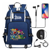 Legend Of Zelda Usb Youth Student Backpack For Leisure Travel Backpack