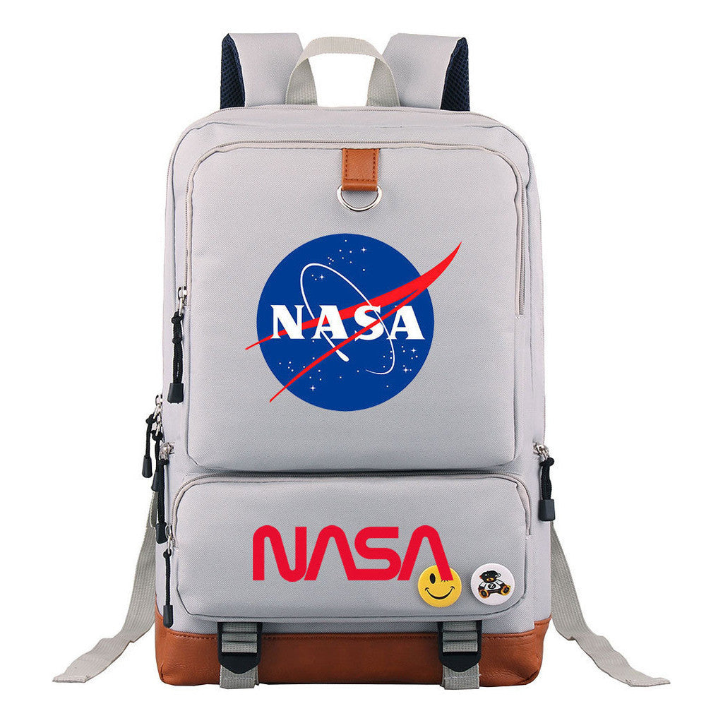 Nasa Fashion Printed Youth Student School Bag Large Capacity Travel Bag Men's And Women's Backpack